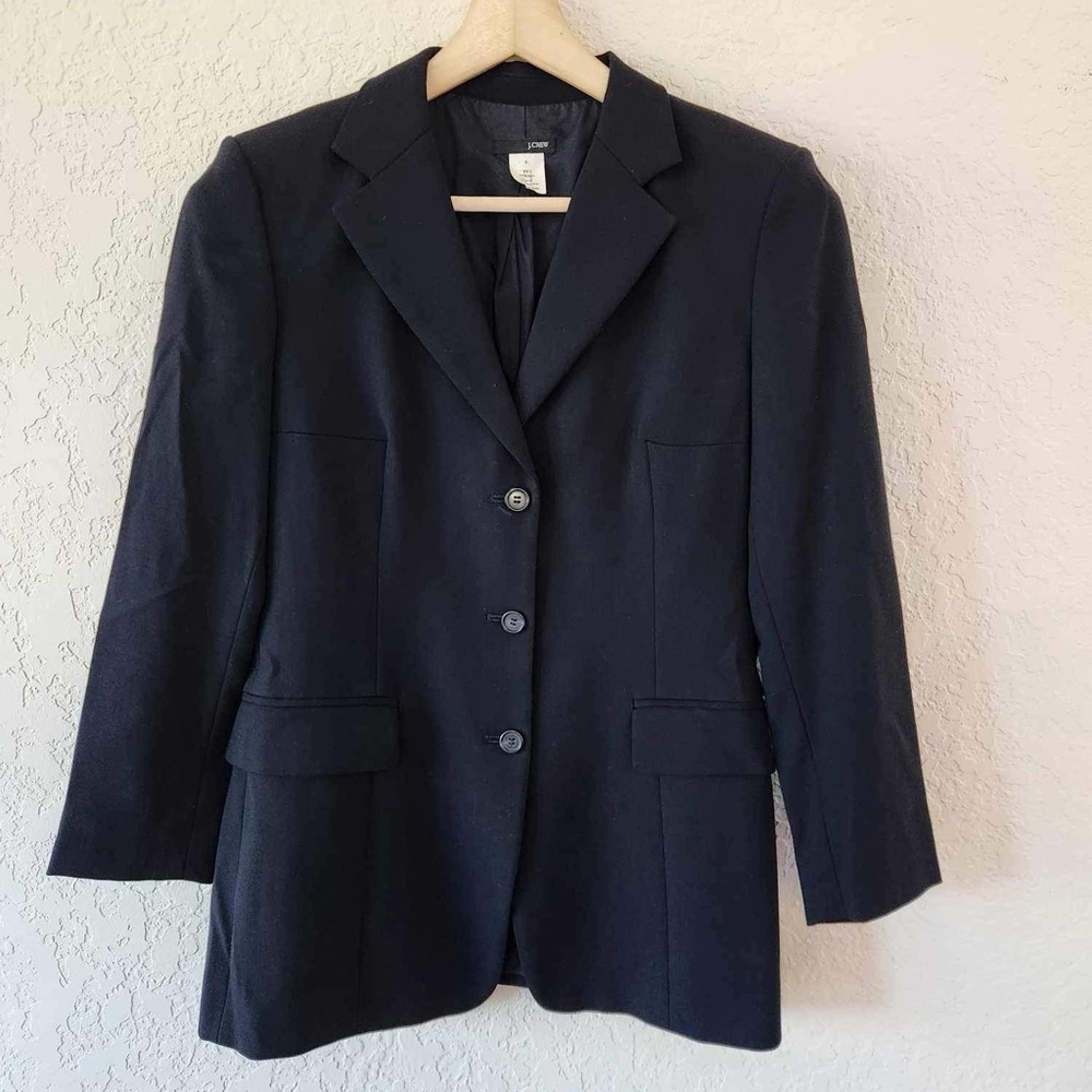 J. Crew‎ Women’s Wool Black Blazer Size 8